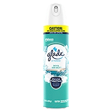 Glade Aerosol Spray, Air Freshener for Home, Sky & Sea Salt, Infused with Essential Oils 8.3 oz