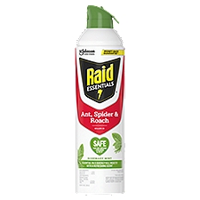 Raid Essentials, Ant, Spider & Roach Killer 30, Aerosol Spray, Rosemary Mint Scent, 10 oz., 10 Ounce