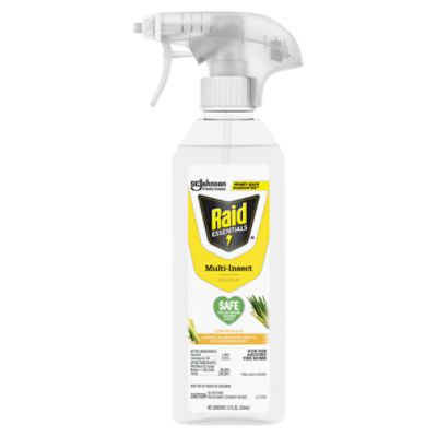 Raid Essentials Multi-Insect Killer 29, Trigger Spray, Lemongrass Scent, 12 fl oz