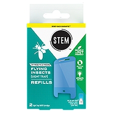 STEM Light Trap Refills, Attracts and Traps Flying Insects, [Includes 2 Refills]