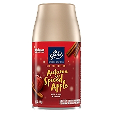 SC Johnson Glade Autumn Spiced Apple Automatic Spray Refill Limited Edition, 6.2 oz