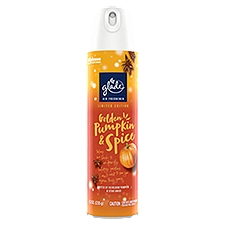 Glade Air Freshener, Aerosol Room Spray, Golden Pumpkin & Spice, 8.3 oz
