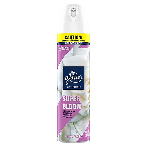 Glade Air Freshener Spray for Home, Super Bloom Scent, Fragrance Infused Essential Oils, 8.3 oz