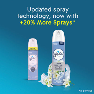 Glade Clean Linen Air Freshener, 8 oz