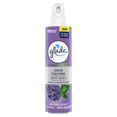 Glade Odor Fighting Soft Mist Air Freshener Room Spray, Tranquil Lavender & Aloe, 8.0oz, 1pk