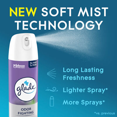 Glade Odor Fighting Soft Mist Air Freshener Room Spray, Tranquil Lavender & Aloe, 8.0oz, 1pk