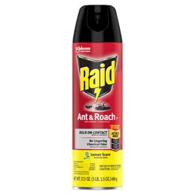 Raid Lemon Scent Ant & Roach Killer 26 Spray, 17.5 oz, 17.5 Ounce