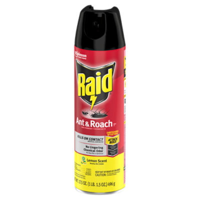 Raid Lemon Scent Ant & Roach Killer 26 Spray, 17.5 oz