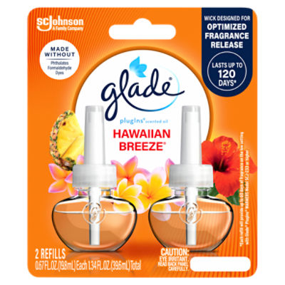 Glade PlugIns Hawaiian Breeze, Scented Oil