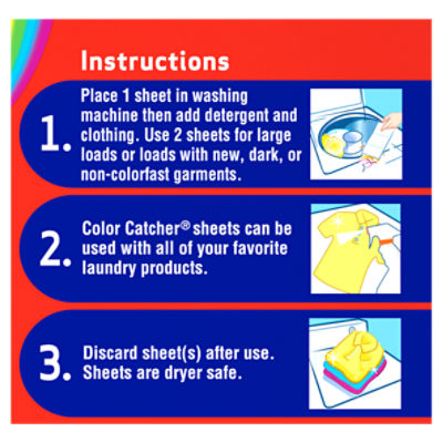 Shout Color Catcher Sheets for Laundry, Maintains Clothes Original