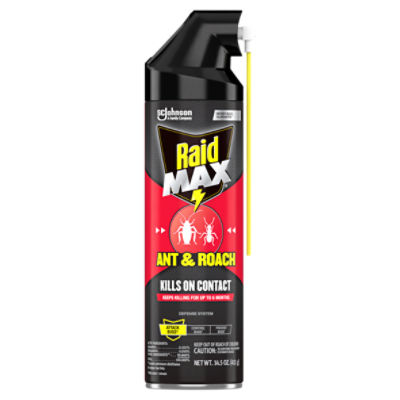 Raid Max Ant & Roach Killer, Insecticide Raid Spray, Kills Crawling Insects, 14.5 oz. (411 g) 1 PC