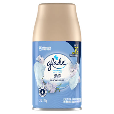 Glade Automatic Spray Refill, Air Freshener, Clean Linen™, 6.2 oz - The  Fresh Grocer