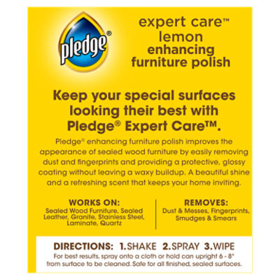 pledge lemon oil furniture polish