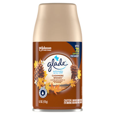 Glade Automatic Spray Refill, Air Freshener, Comforting Cashmere Woods