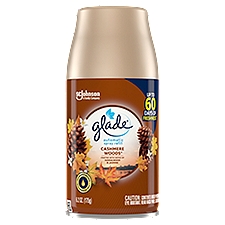 Glade Automatic Spray Refill, Air Freshener, Comforting Cashmere Woods, 6.2 oz