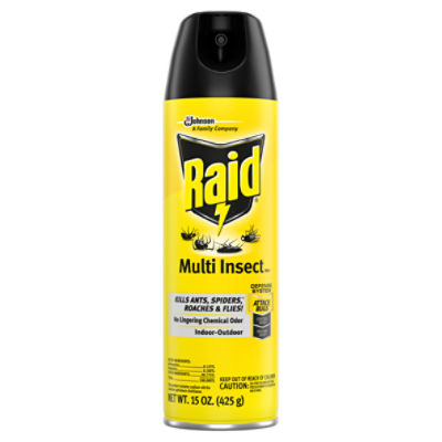 Raid Multi Insect Killer 7, Indoor & Outdoor Insecticide Spray for Common Bugs, 15 oz