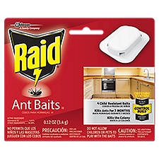 Raid Ant Baits III Ant Killer, Kills The Colony, 4 Ct, 0.12 Ounce