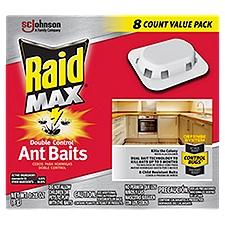 Raid Max Double Control, Ant Baits, 0.28 Ounce
