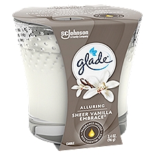 Glade Sheer Vanilla Embrace, Candle Air Freshener, 3.4 Ounce