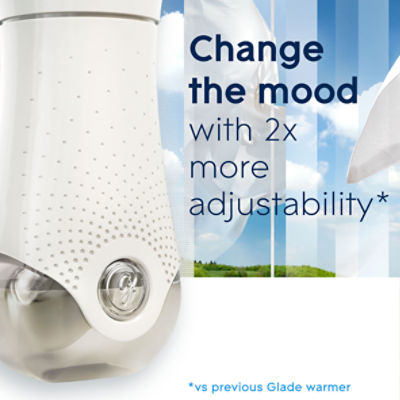 Glade PlugIns Scented Oil Warmer + Refills, Air Freshener, Clean
