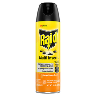 Raid Orange Breeze Scent Multi Insect Killer 7 Spray, 15 oz