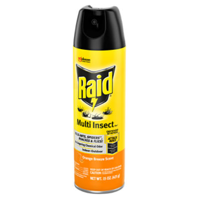 the Raid. ピリオド 3枚セット Raid Orange Breeze Scent Multi Insect Killer 7 Spray, 15 oz - The