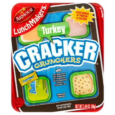 Armour LunchMakers Turkey Cracker Crunchers with Butterfinger Bar, 2.44 oz