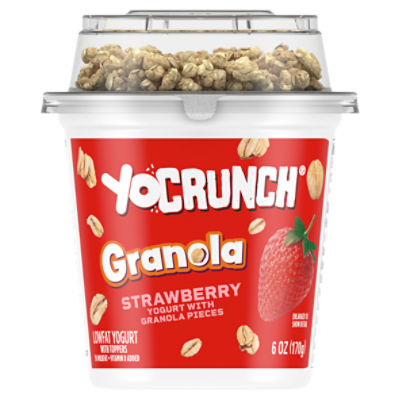 YoCrunch Strawberry Lowfat Yogurt with Kellogg's Granola, 6 oz