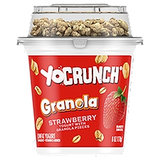 YoCrunch Strawberry Lowfat Yogurt with Kellogg's Granola, 6 oz