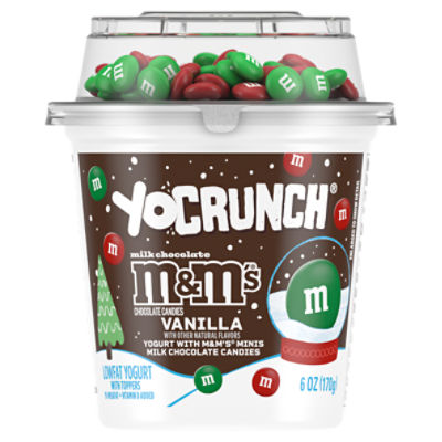 YoCrunch Milk Chocolate M&M's Vanilla, Lowfat Yogurt