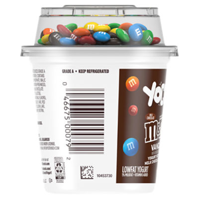 YoCrunch Lowfat Vanilla Yogurt with M&M 6 oz