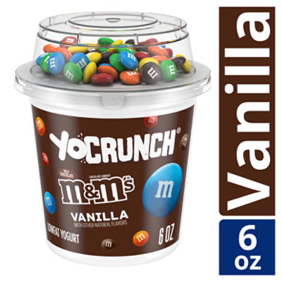 YoCrunch Vanilla with M&M's Milk Chocolate Candies Lowfat Yogurt, 6 oz