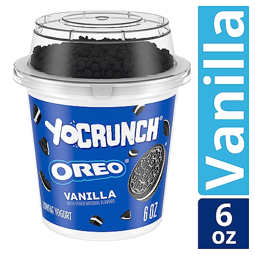 YoCrunch Low Fat Vanilla with OREO Yogurt, 6 Oz.