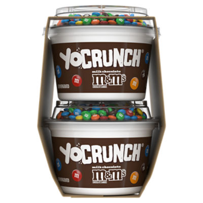 YoCrunch Vanilla M&M's Milk Chocolate Candies Lowfat Yogurt, 4 oz