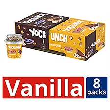 YoCrunch Low Fat Vanilla with Snickers and Twix Variety Pack Yogurt, 6 Oz. Cups, 8 Count