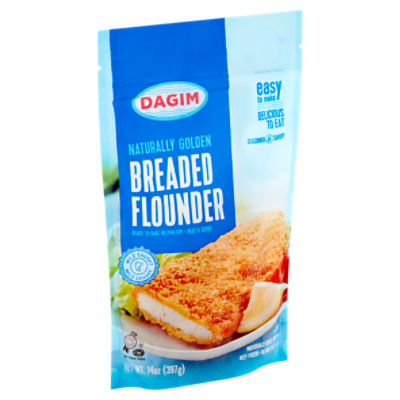 Dagim Naturally Golden Breaded Flounder, 14 oz