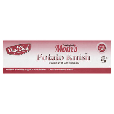 Vegi Chef The Original Mom's Potato Knish Value Pack, 48 oz, 12 count