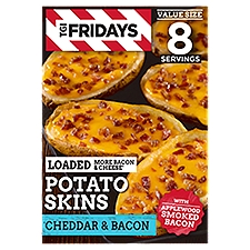 TGI Fridays Cheddar & Bacon Potato Skins Value Size, 22.3 oz, 632 Gram