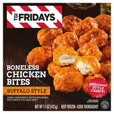 TGI Fridays Buffalo Style Boneless Chicken Bites, 15 oz Box