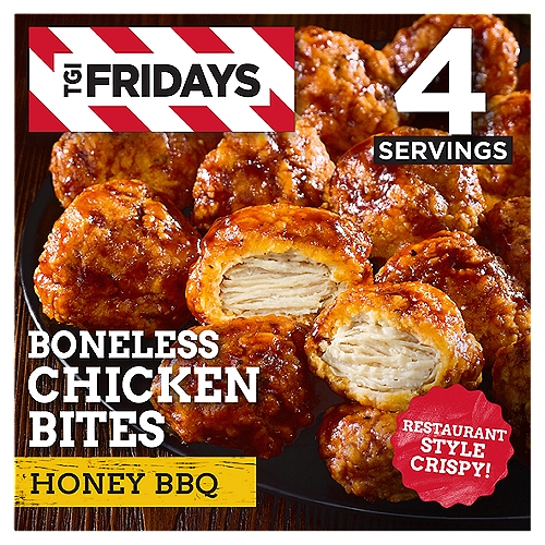 TGI Fridays Honey BBQ Boneless Chicken Bites Frozen Snacks, 15 oz Box