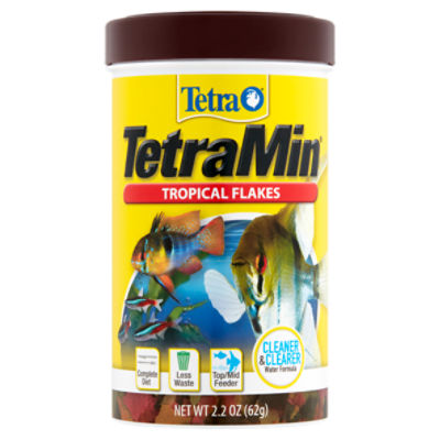 Tetra TetraMin Tropical Flakes Fish Food, 2.2 oz