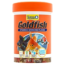 Tetra Fish Food, Goldfish Vitamin C Enriched Flakes, 1 Ounce