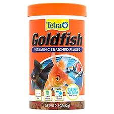 Tetra Goldfish Vitamin C Enriched Flakes Fish Food, 2.2 oz, 2.2 Ounce