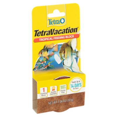 Tetra TetraVacation Tropical Feeding Block Fish Food, 1.06 oz