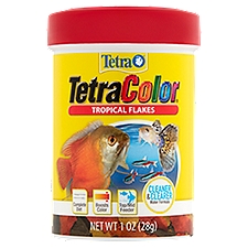 Tetra TetraColor Tropical Flakes Fish Food, 1 oz