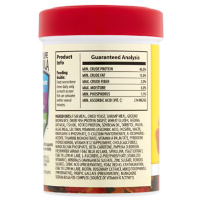 Tetra color tropical flakes sales