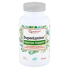 Quantum Health SuperLysine+ Immune Support Dietary Supplement, 180 count