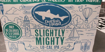 Dogfish Head Craft Brewery Slightly Mighty Lo-Cal IPA Beer 6 pack, 12 oz Cans, 72 fl oz