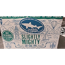 Dogfish Head Craft Brewery Slightly Mighty Lo-Cal IPA Beer 6 pack, 12 oz Cans, 72 fl oz, 72 Fluid ounce