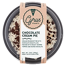 Cyrus O'Leary's Pies Chocolate, Cream Pie, 7 Ounce